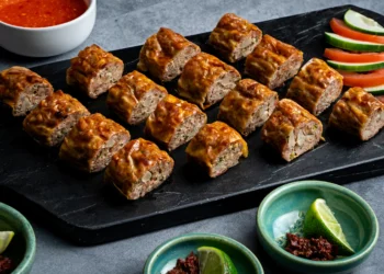 This five-spice pork and shrimp roll recipe is traditional for Lunar New Year