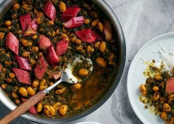 Savory Rhubarb, and Tofu Two Ways
